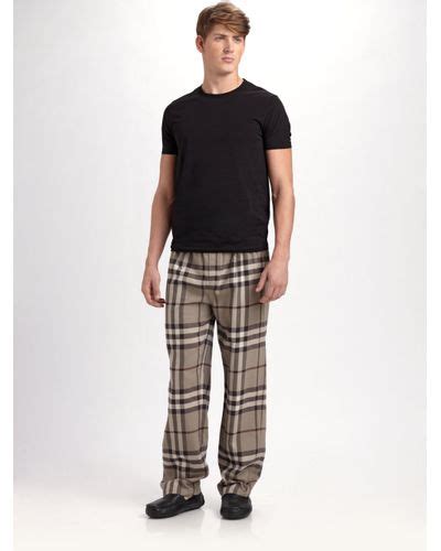 burberry plaid pajama pants|burberry flannel outfit men.